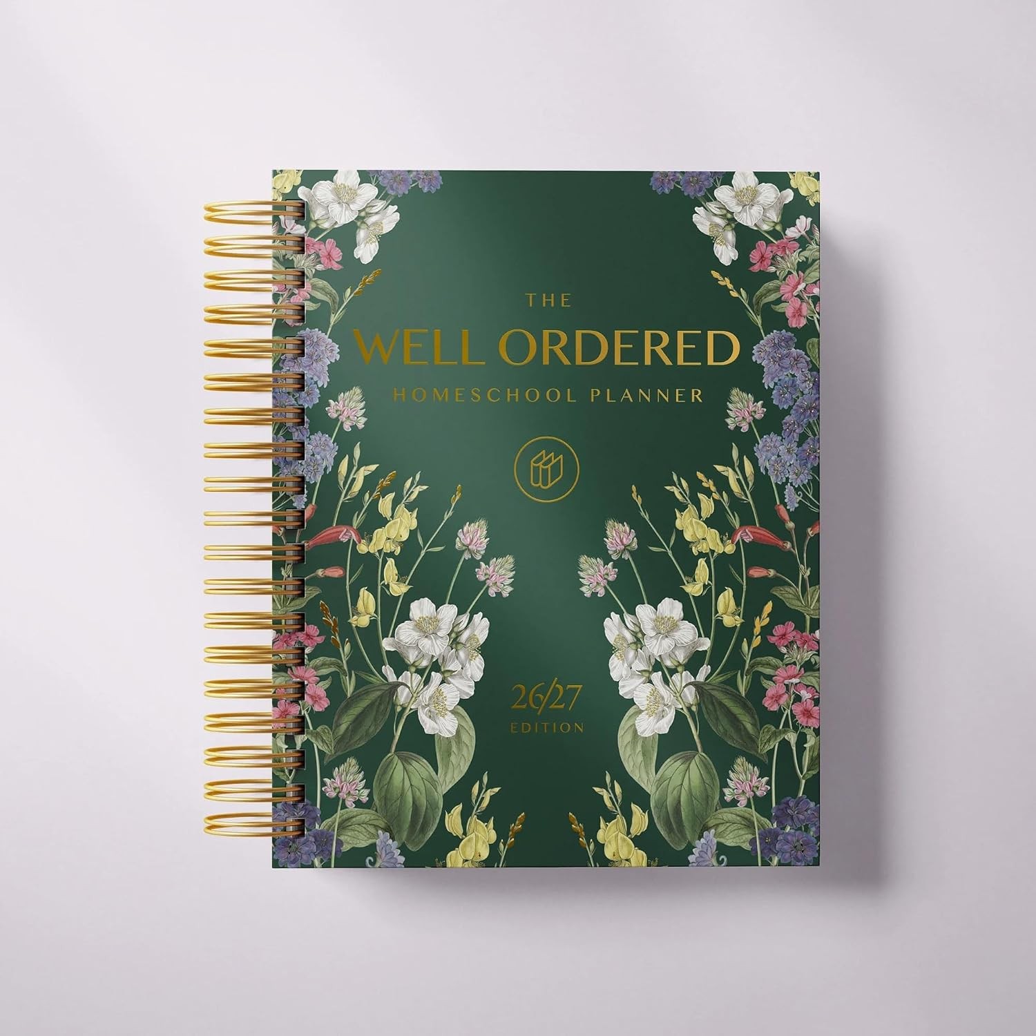 Yearly overview pages inside The Well Ordered Homeschool Planner